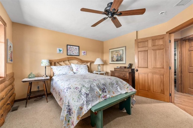 57610 Longfellow Way, Clark, CO 80428 - carpeted bedroom with ceiling fan and baseboards