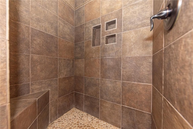 room details featuring tiled shower