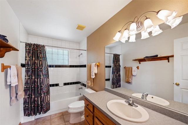 118 Lookout Ridge Dr Unit 118, Dillon, CO 80435 - full bath with vanity, shower / tub combo with curtain, and tile patterned flooring