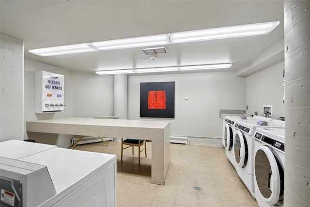22097 Saints John Rd Unit 2537, Keystone, CO 80435 - community laundry featuring independent washer and dryer and a baseboard radiator
