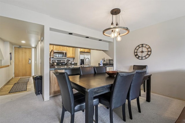 22097 Saints John Rd Unit 2537, Keystone, CO 80435 - dining room with light colored carpet