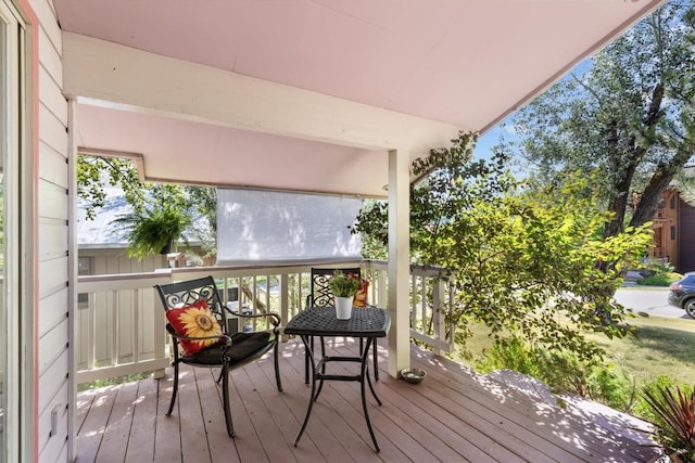 818 Broad St, Steamboat Springs, CO 80487 - view of wooden terrace