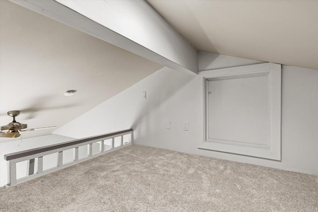 818 Broad St, Steamboat Springs, CO 80487 - bonus room with carpet flooring, vaulted ceiling, and a ceiling fan