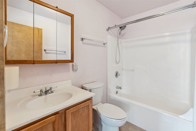 316 3rd St, Fairplay, CO 80440 - full bathroom featuring toilet, vanity, and washtub / shower combination
