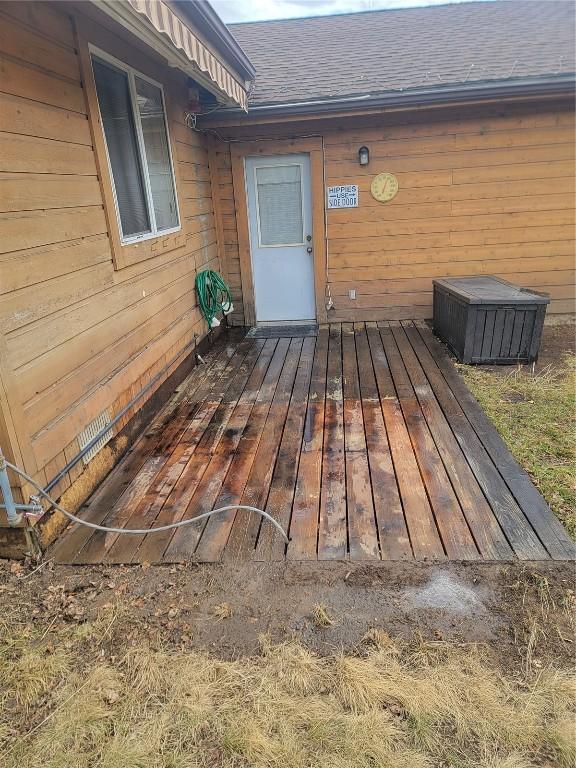 316 3rd St, Fairplay, CO 80440 - view of wooden deck