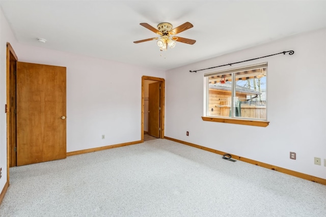 316 3rd St, Fairplay, CO 80440 - unfurnished room featuring baseboards, a ceiling fan, and carpet