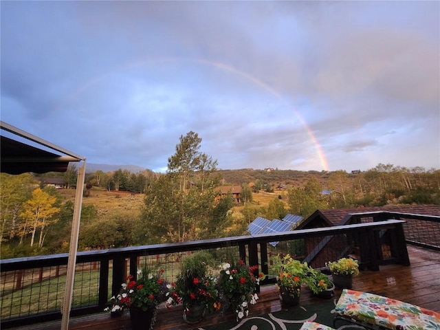 22755 Snowbird Trl, Oak Creek, CO 80467 - view of wooden deck