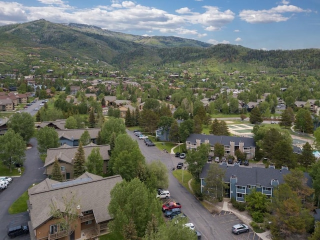 1340 Athens Plz Unit 16, Steamboat Springs, CO 80487 - aerial perspective of suburban area featuring a mountain backdrop