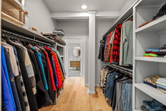 410 River Rd, Steamboat Springs, CO 80487 - walk in closet with wood finished floors