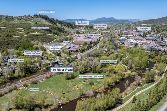 410 River Rd, Steamboat Springs, CO 80487 - aerial view of property's location