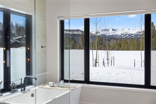 403 Revett Dr, Breckenridge, CO 80424 - doorway to outside with a mountain view