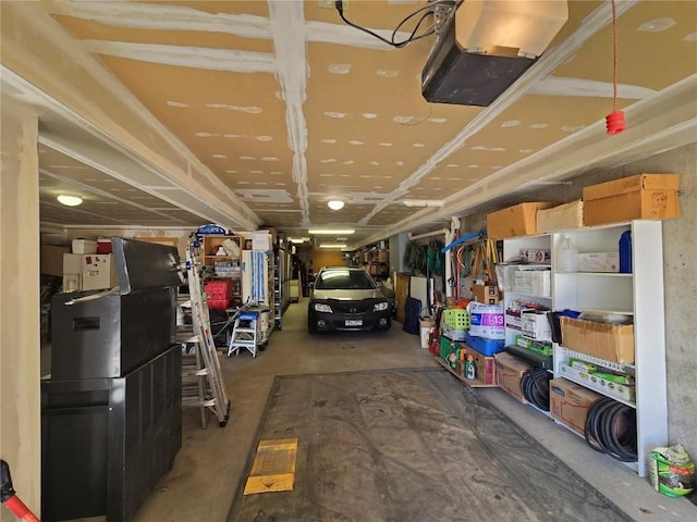 view of storage area
