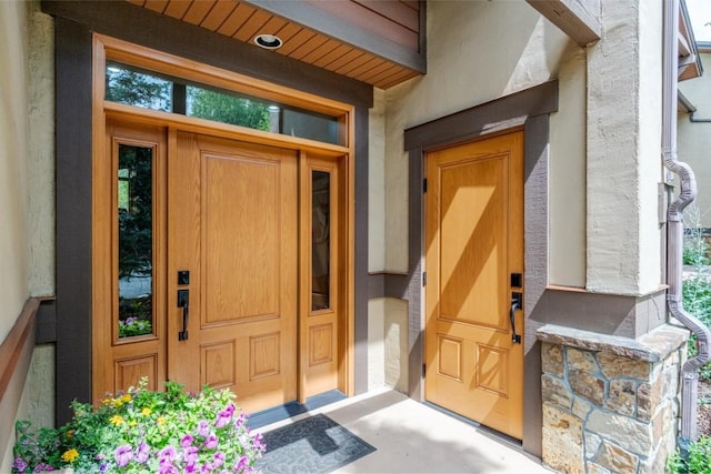 2755 Waterstone Ln Unit 35, Steamboat Springs, CO 80487 - doorway to property with stucco siding