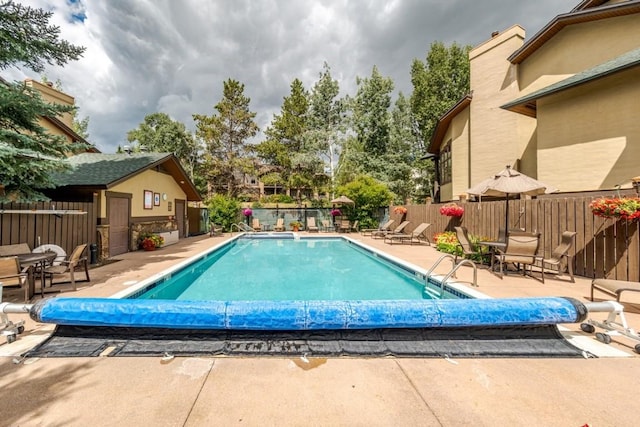 2755 Waterstone Ln Unit 35, Steamboat Springs, CO 80487 - community pool with a patio and fence
