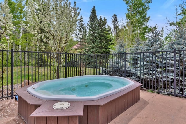 2883 Burgess Creek Rd Unit 302, Steamboat Springs, CO 80487 - view of swimming pool with an outdoor hot tub