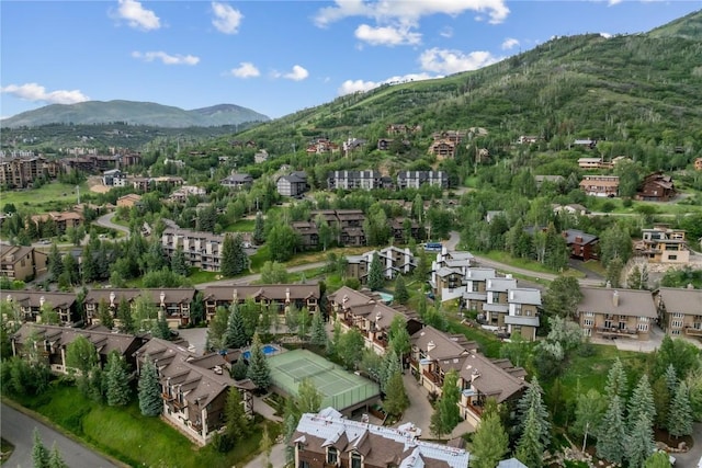 2685 Timber Ct Unit 2, Steamboat Springs, CO 80487 - drone / aerial view featuring a mountain view and a residential view