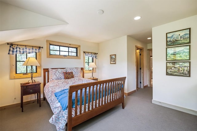 31020 Fallen Falcon Trl, Oak Creek, CO 80467 - carpeted bedroom with recessed lighting and vaulted ceiling