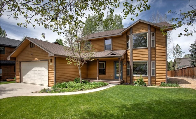 27401 Brandon Cir, Steamboat Springs, CO 80487 - view of front of property with a garage, a porch, and driveway