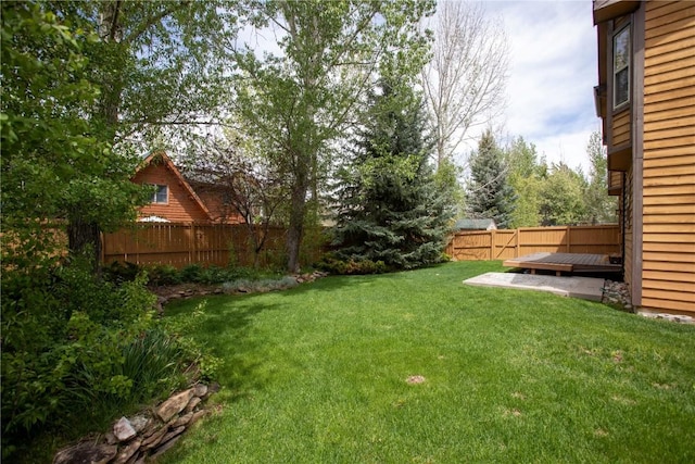 27401 Brandon Cir, Steamboat Springs, CO 80487 - view of yard with a wooden deck