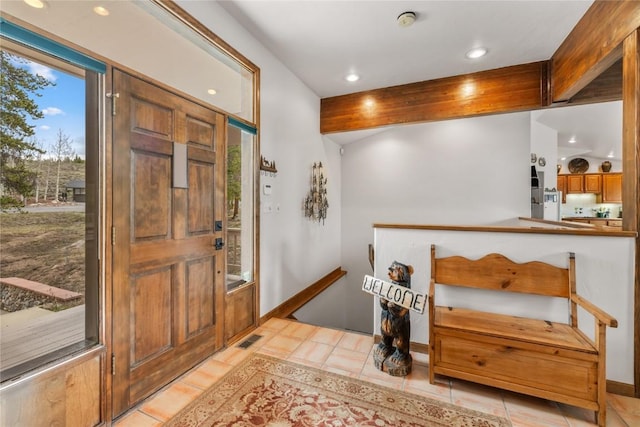 50 Lichen Ln, Keystone, CO 80435 - foyer entrance featuring recessed lighting and light tile patterned floors
