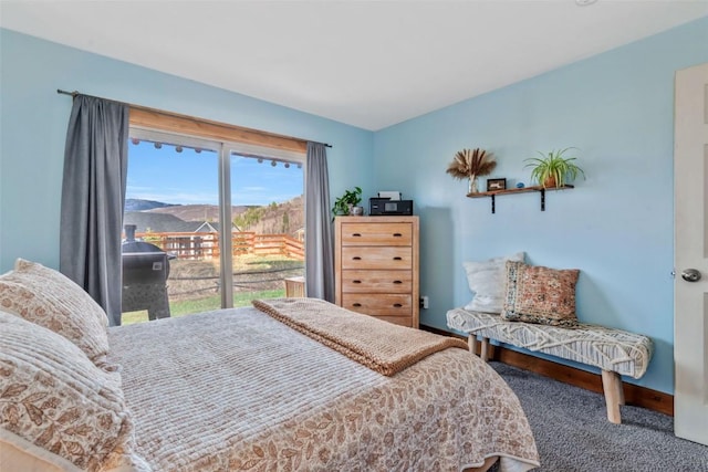 23800 County Road 16 Unit 204, Oak Creek, CO 80467 - carpeted bedroom with baseboards and vaulted ceiling