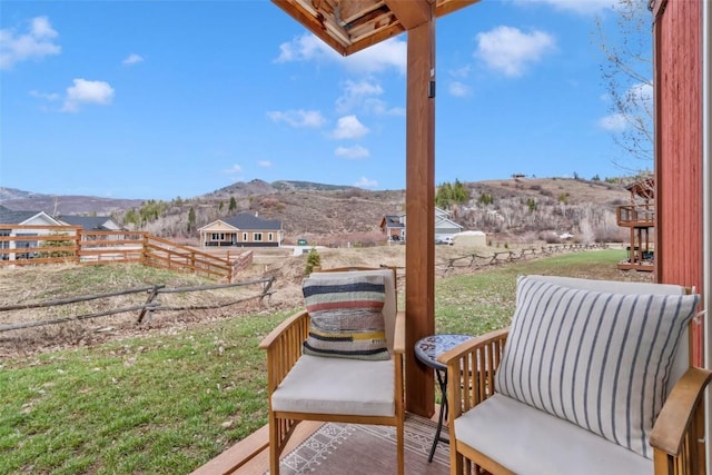 23800 County Road 16 Unit 204, Oak Creek, CO 80467 - view of patio with a mountain view