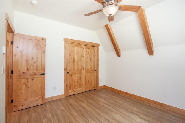 297 Robertson Ln, Breckenridge, CO 80424 - unfurnished bedroom featuring wood finished floors and ceiling fan