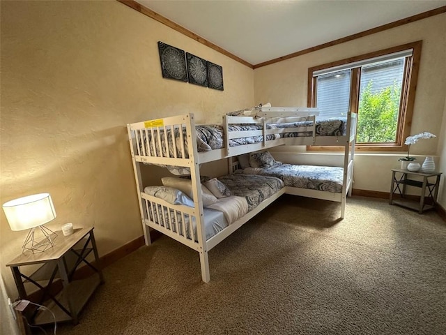 368 Black Hawk Cir, Silverthorne, CO 80498 - carpeted bedroom featuring ornamental molding and baseboards