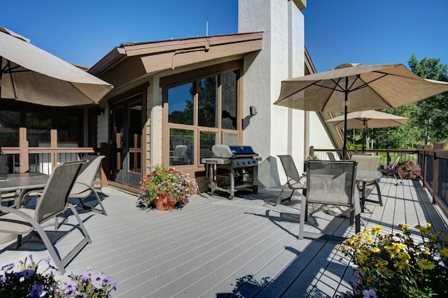 1720 Ranch Rd Unit 301, Steamboat Springs, CO 80487 - deck with outdoor dining space and grilling area