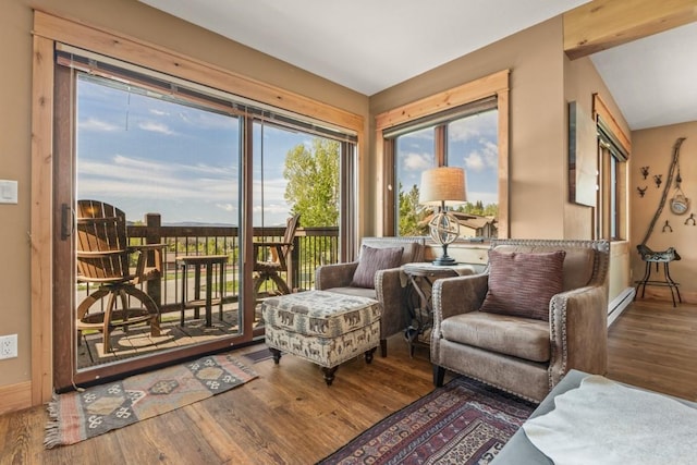 1720 Ranch Rd Unit 301, Steamboat Springs, CO 80487 - sunroom featuring a baseboard radiator