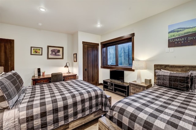 53 Hargrove Way, Silverthorne, CO 80498 - bedroom featuring light carpet, recessed lighting, and a closet
