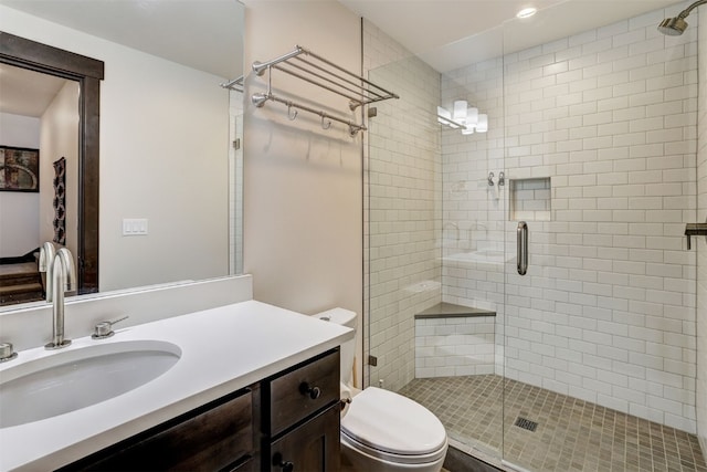 53 Hargrove Way, Silverthorne, CO 80498 - full bath with a stall shower, toilet, and vanity