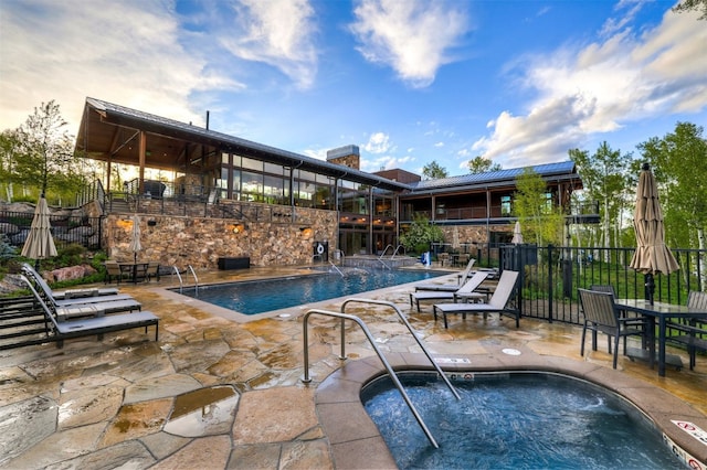53 Hargrove Way, Silverthorne, CO 80498 - community pool featuring a patio and a hot tub