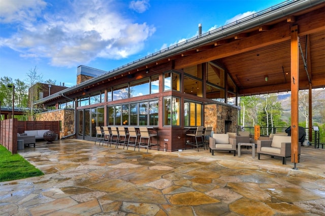 53 Hargrove Way, Silverthorne, CO 80498 - view of patio / terrace with outdoor lounge area