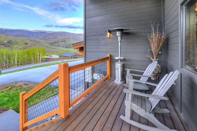 53 Hargrove Way, Silverthorne, CO 80498 - deck featuring a mountain view