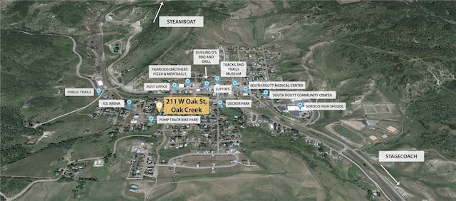 211 W Oak St, Oak Creek, CO 80467 - map of property / related area