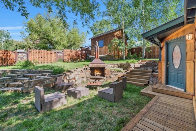 211 W Oak St, Oak Creek, CO 80467 - view of fenced backyard