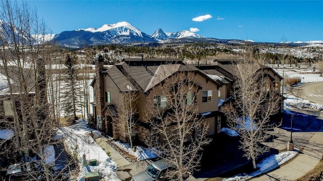 131 Allegra Ln Unit 131, Silverthorne, CO 80498 - view of snow covered exterior with a mountain view