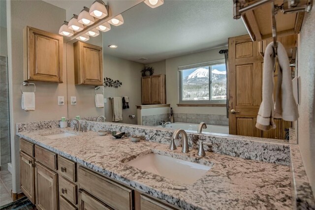 131 Allegra Ln Unit 131, Silverthorne, CO 80498 - full bath featuring double vanity and a tub
