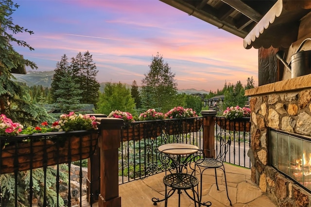 165 River Park Dr, Breckenridge, CO 80424 - view of balcony at dusk