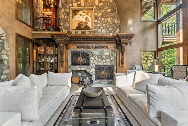 165 River Park Dr, Breckenridge, CO 80424 - living room featuring a fireplace and healthy amount of natural light