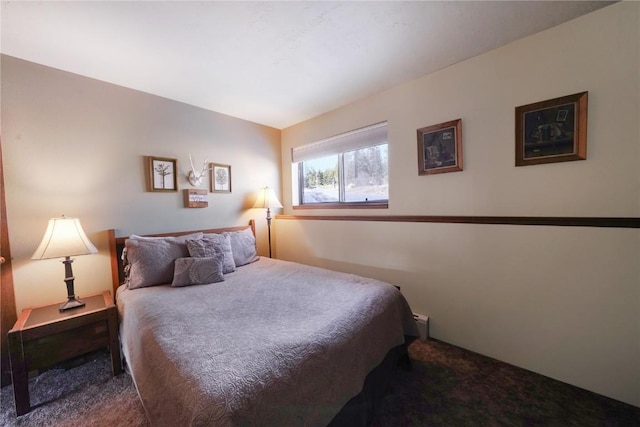 bedroom with carpet floors