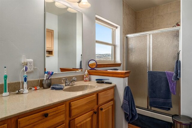 30225 Coyote Run Ct, Oak Creek, CO 80467 - full bath featuring vanity and a stall shower