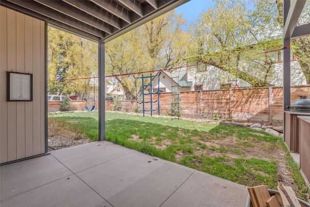 582 Laurel St, Steamboat Springs, CO 80487 - view of patio with a playground