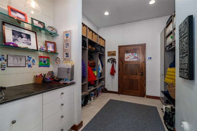 1511 Harwig Cir, Steamboat Springs, CO 80487 - mudroom featuring recessed lighting and light tile patterned floors
