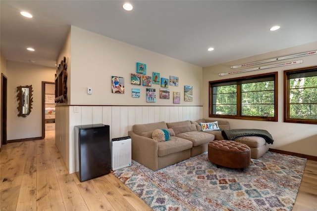 1511 Harwig Cir, Steamboat Springs, CO 80487 - living area with recessed lighting, baseboards, and light wood-style floors