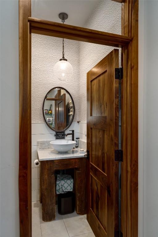1511 Harwig Cir, Steamboat Springs, CO 80487 - bathroom with vanity and tile patterned flooring