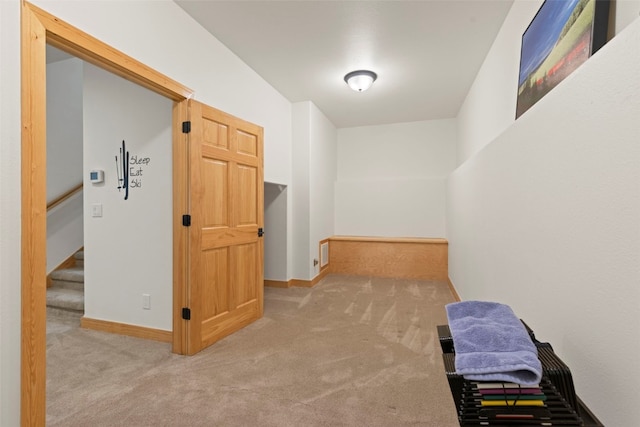 736 Wild Rose Rd, Silverthorne, CO 80498 - hall with carpet and stairs