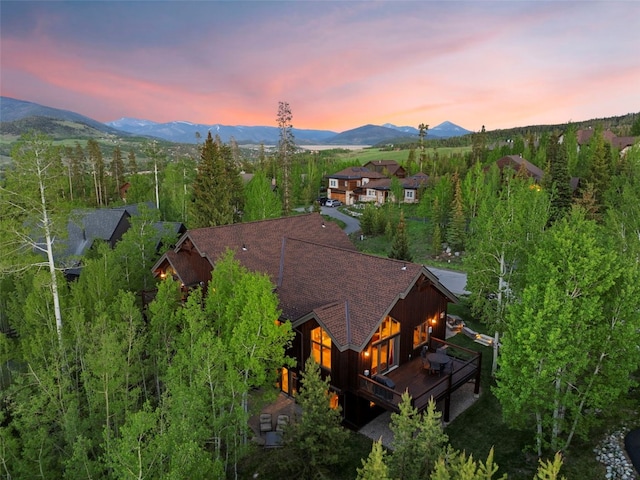 736 Wild Rose Rd, Silverthorne, CO 80498 - bird's eye view of a mountain backdrop