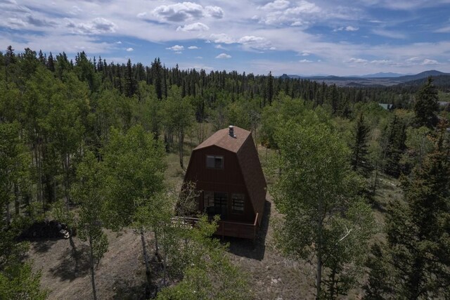 33 Sugar Loaf Ln, Jefferson, CO 80456 - aerial view with a view of trees and a mountain view